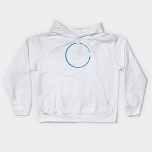 Painted Blue Roundabout Kids Hoodie